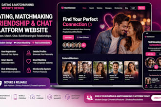 design single dating international matchmaking friendship chat platform website