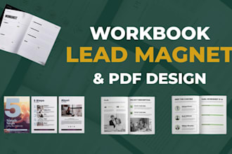design professional workbooks, lead magnets and pdfs