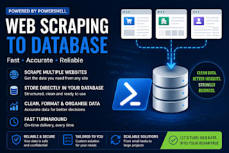 extract website data into a database