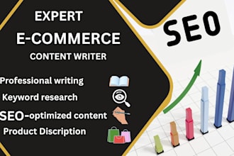 write SEO optimized  e commerce content and product descriptions