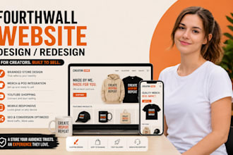 design fourth wall website setup fourthwall store setup fourthwall pod merch