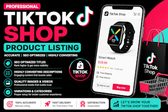 do product listing for tiktok shop