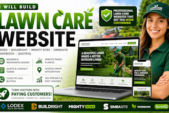 build lodex buildright mighty sites simbasite yardbook quoteiq lawncare website