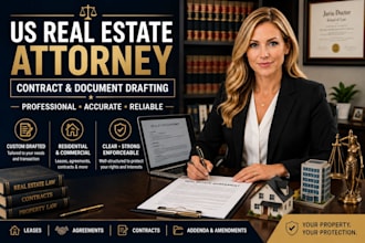 draft professional US real estate contracts, agreements and legal documents