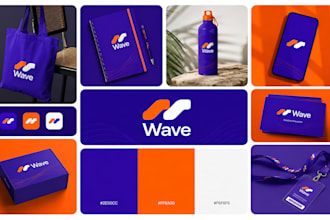 do business logo design with branding kit or brand identity guidelines