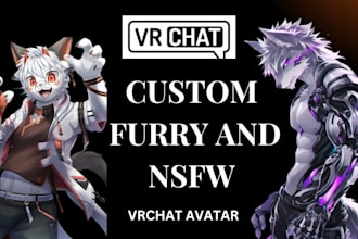 create custom furry avatar vrchat avatar vrc avatar and furry nsfw