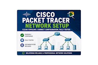 design and configure a cisco packet tracer network