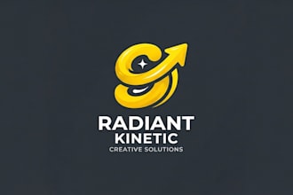 design a vibrant yellow circle logo for your brand
