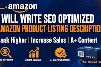 write amazon product description and listing that sells and ranks