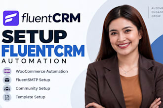 setup fluentcrm woocommerce automation fluent smtp fluent community templates
