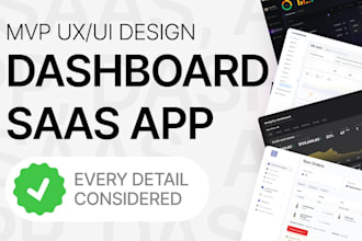 design a saas mvp dashboard in figma