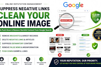 do online reputation management,orm, services to suppress negative links