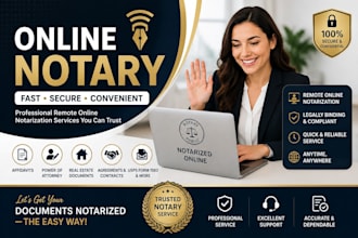 provide fast remote online notary notarization services, notarize legal document