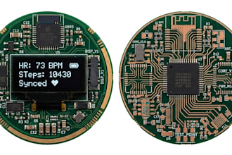 develop wearable iot device, pcb design with esp32 nrf52 lora ble imu firmware