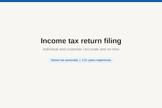 prepare and file your income tax return accurately
