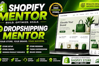 be your shopify dropshipping mentor and store expert