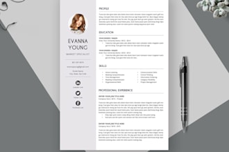 design, update professional business company, personal pdf portfolio, CV, resume
