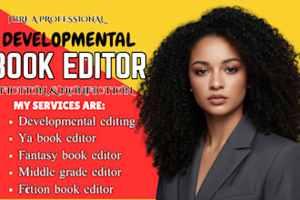 developmental edit ya dystopian, middle grade, dark fiction and fantasy book