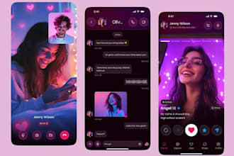 develop dating app, tinder clone app, social media app, video chat app, chat app