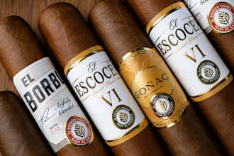 do modern vintage cigar band, cigar label, cigar logo and cigar box design