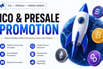 do ico promotion, presale marketing and token launch promotion