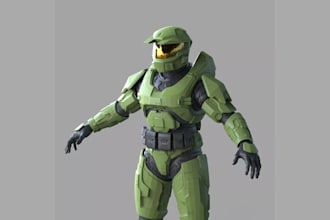 create custom 3d articulated action figures, toys and figurines