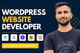 develop wordpress website with kadence, spectra, gutenberg or bricks