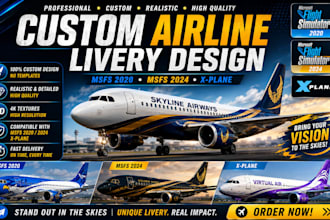 do custom msfs 2020 and paint msfs 2024 airline livery xplane virtual livery