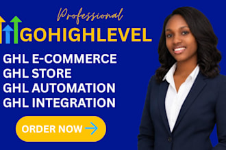build ghl ecommerce website store funnel  automation