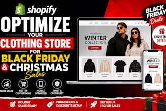 optimize your shopify clothing store for black friday and christmas sales