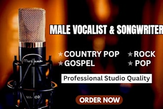 be your male gospel singer, country pop, rock vocalist, and songwriter