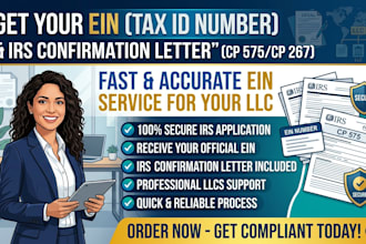 get your ein tax id number irs confirmation letter for your llc