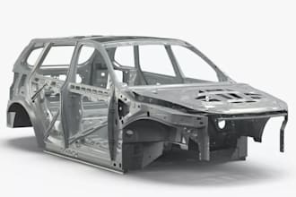 automotive vehicle chassis,mechanical part,chassis car frame,wheel chassis,stl