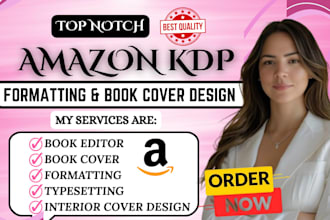 do book formatting interior design kdp upload cover book typesetting ebook kdp