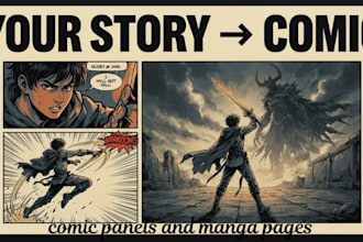 draw custom comic panels, and manga pages from your story