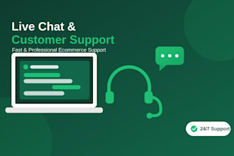 be your live chat agent and customer support