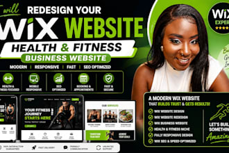 redesign your wix health and fitness business site wix website design optimize