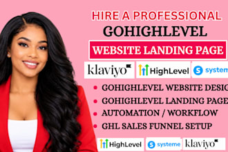 gohighlevel landing page gohighlevel sales funnel go highlevel website
