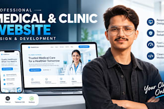 design a dental clinic website, dentist and medical practice website