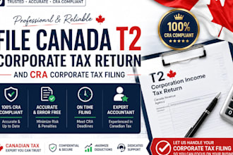 file canada t2 corporate tax return and cra corporate tax filing accounting