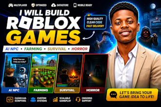 build ai npc roblox game roblox farming game roblox horror game roblox survival