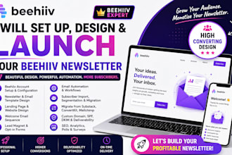set beehiiv newsletter design beehiiv landing page ai beehive website automation