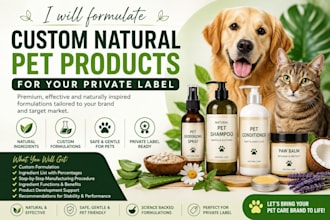 formulate custom natural pet products for your private label