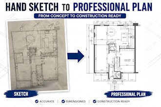 convert PDF, scanned drawings, images or sketches to autocad dwg