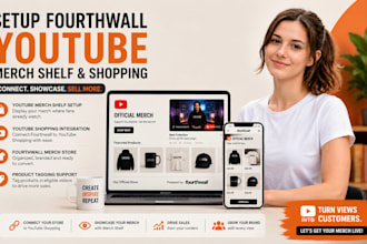 setup fourthwall website merch design youtube shopping merch store fourthwall
