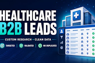 research verified healthcare b2b leads