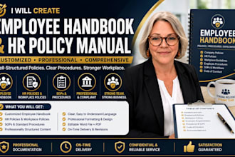 create a professional employee handbook and HR policy manual