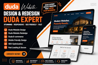 build a duda landing page, ecommerce store, or migrate your website