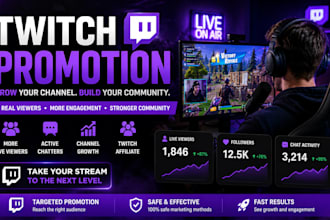 promote your twitch channel and get live viewers