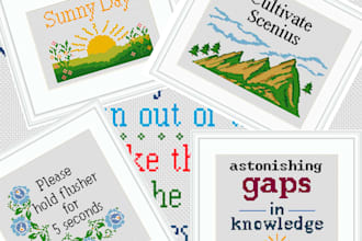 create a custom cross stitch pattern design